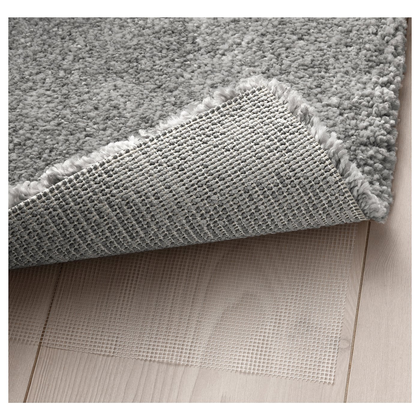 STOENSE Rug, low pile, medium gray, 4 ' 4