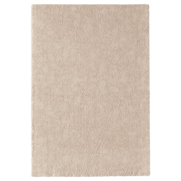 STOENSE Rug, low pile, off-white, 4 ' 4x6 ' 5 - IKEA