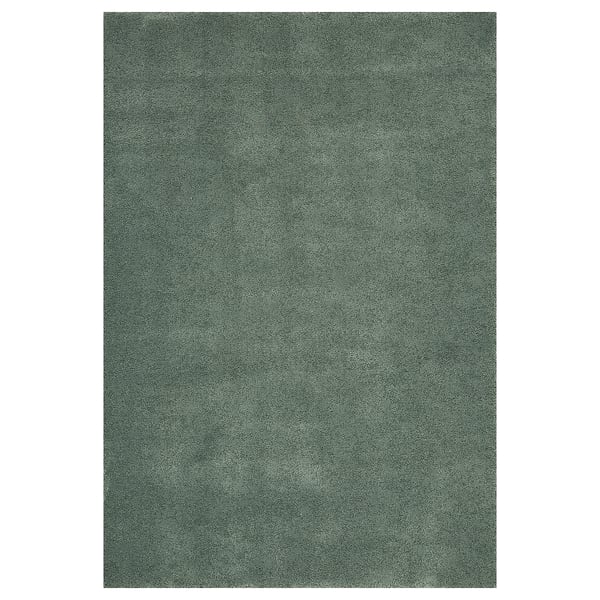 STOENSE Rug, low pile, pale green, 4 ' 4 "x6 ' 5 "