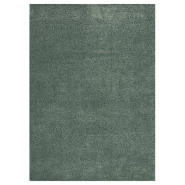 STOENSE Rug, low pile, pale green, 5 ' 7 "x7 ' 10 "