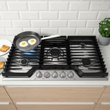 STORBRÄNNAN Gas cooktop, Stainless steel, 36 "
