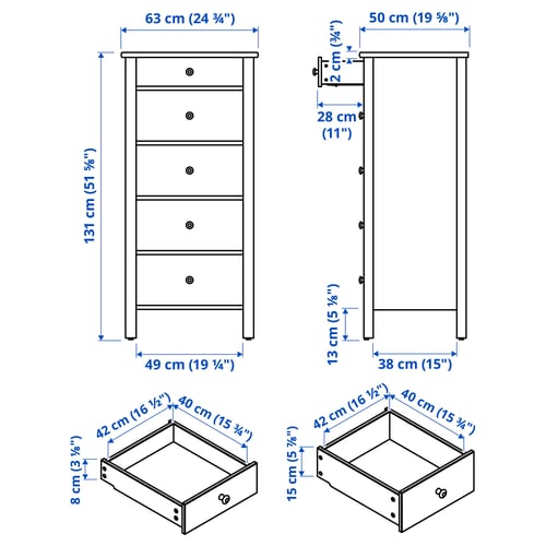 Illustration with measurements for the product: STOREMOLLA.