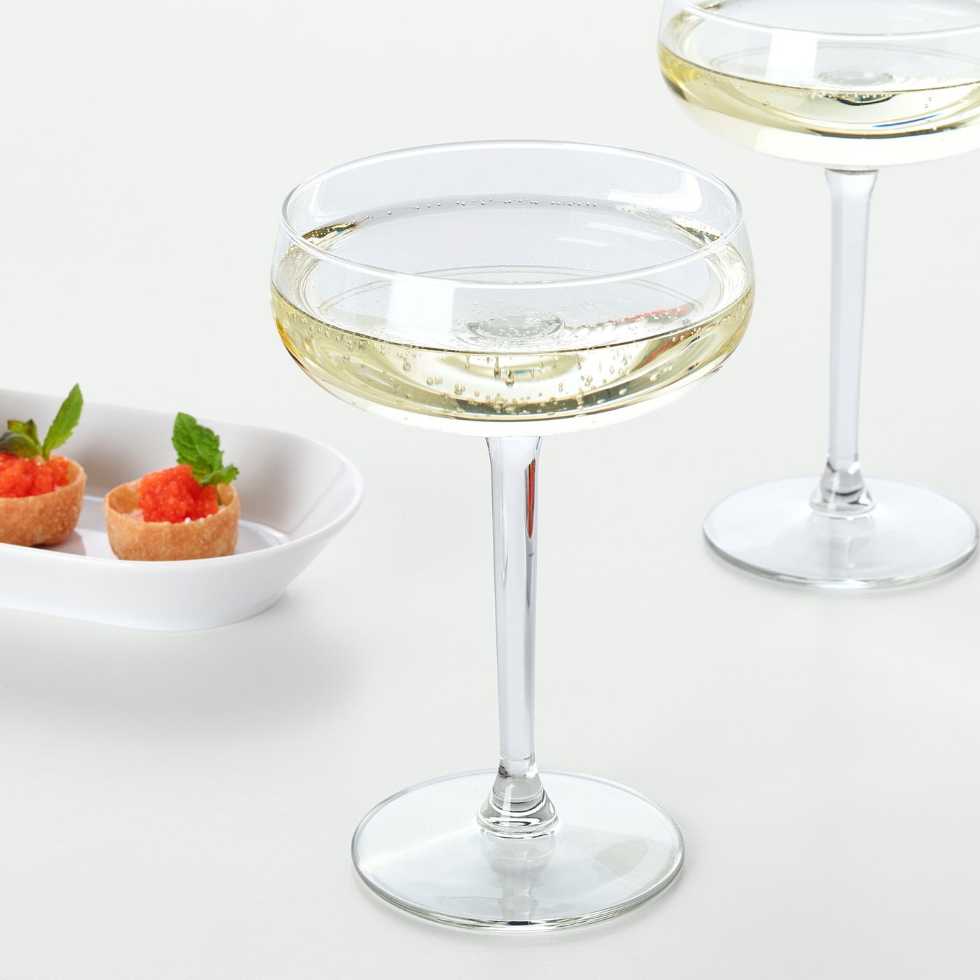 STORHET Champagne coupe, clear glass IKEA
