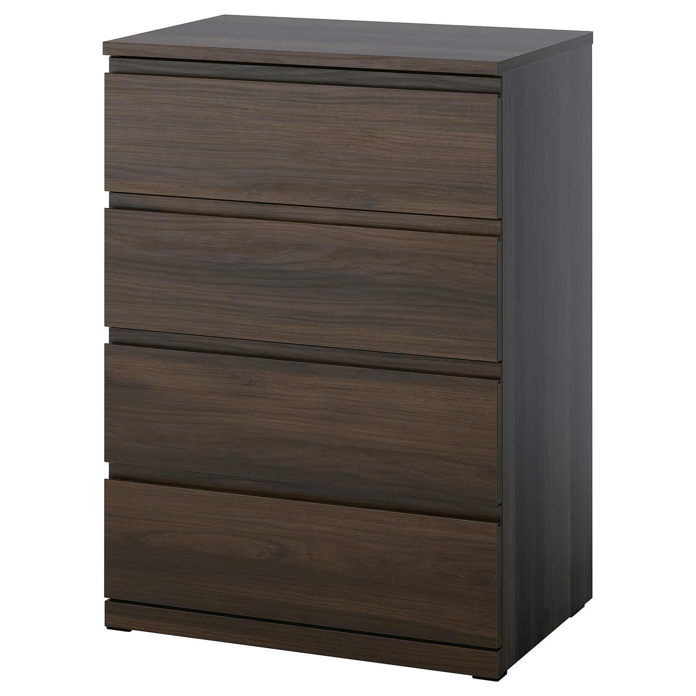 IKEA イケア　ダークブラウン 4段チェスト STORKLINTA 4-drawer dresser, dark brown/oak effect anchor/unlock