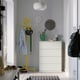 STORKLINTA 4-drawer dresser, white/anchor/unlock function, 27 1/2x18 7/8x38 5/8 "