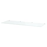 STORKLINTA Glass top, clear, 55 1/8x18 7/8 "