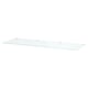 STORKLINTA Glass top, clear, 55 1/8x18 7/8 "