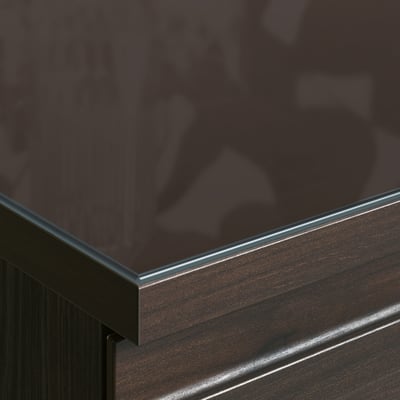 STORKLINTA Glass top, clear, 27 1/2x18 7/8 "