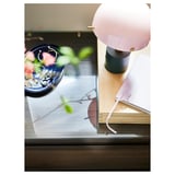 STORKLINTA Glass top, clear, 27 1/2x18 7/8 "