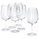 Wine glass, clear glass,