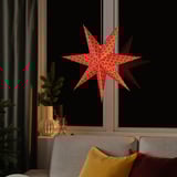 STRÅLA Lamp shade, pink/green, 28 "