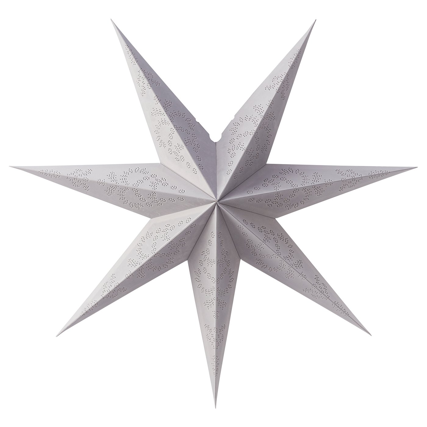 grey and white star lampshade