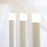 STRÅLA LED candelabra, candle-shaped battery operated/red