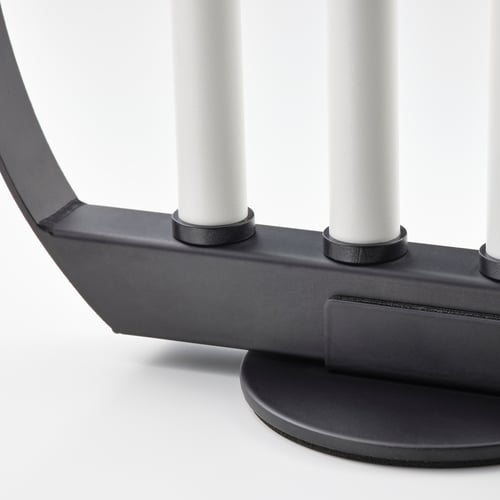 STRÅLA LED candelabra, circle/battery operated, 85/8" IKEA