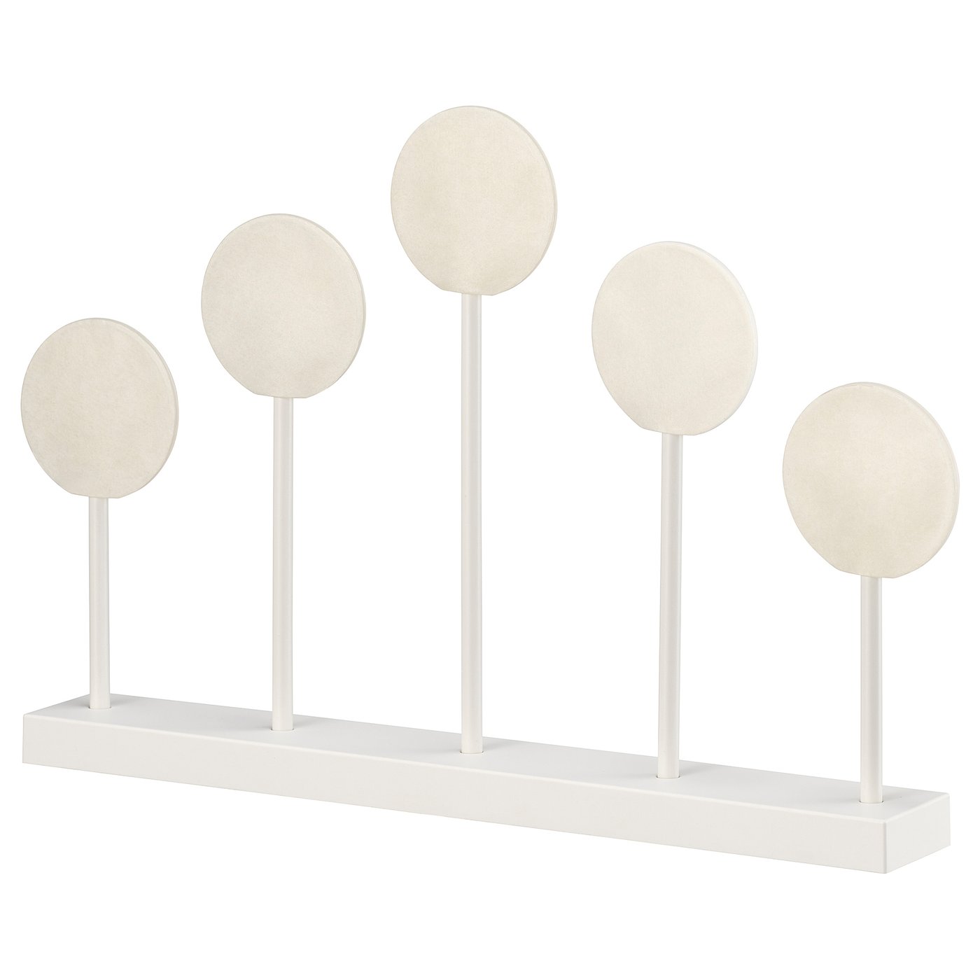 Led Candelabra, Lollipops Battery Operated/White