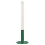 STRÅLA LED candle, candle-shaped battery operated/green