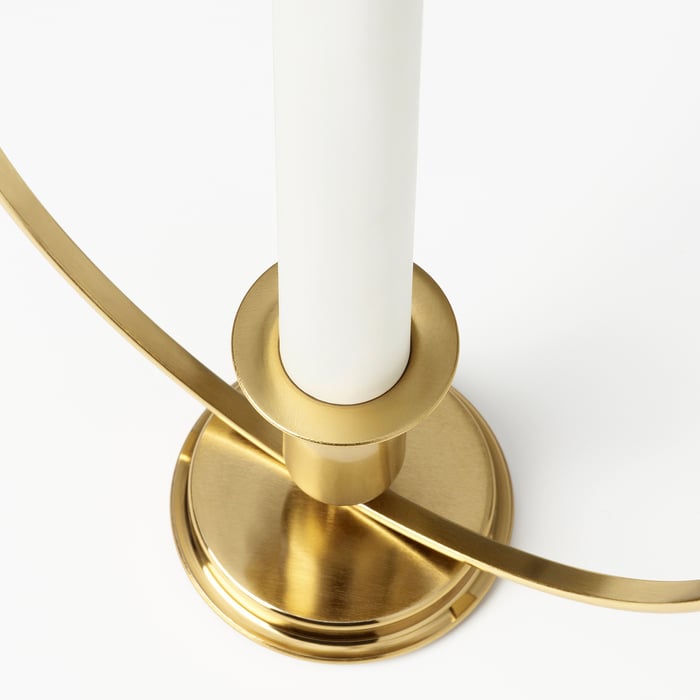 STRÅLA LED candle holder, batteryoperated, oval brass color, 141/8" IKEA