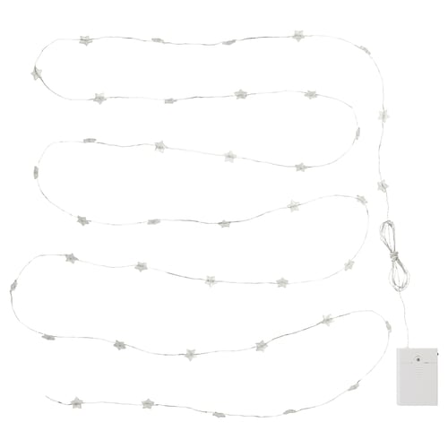 STRÅLA LED lighting chain, battery operated star