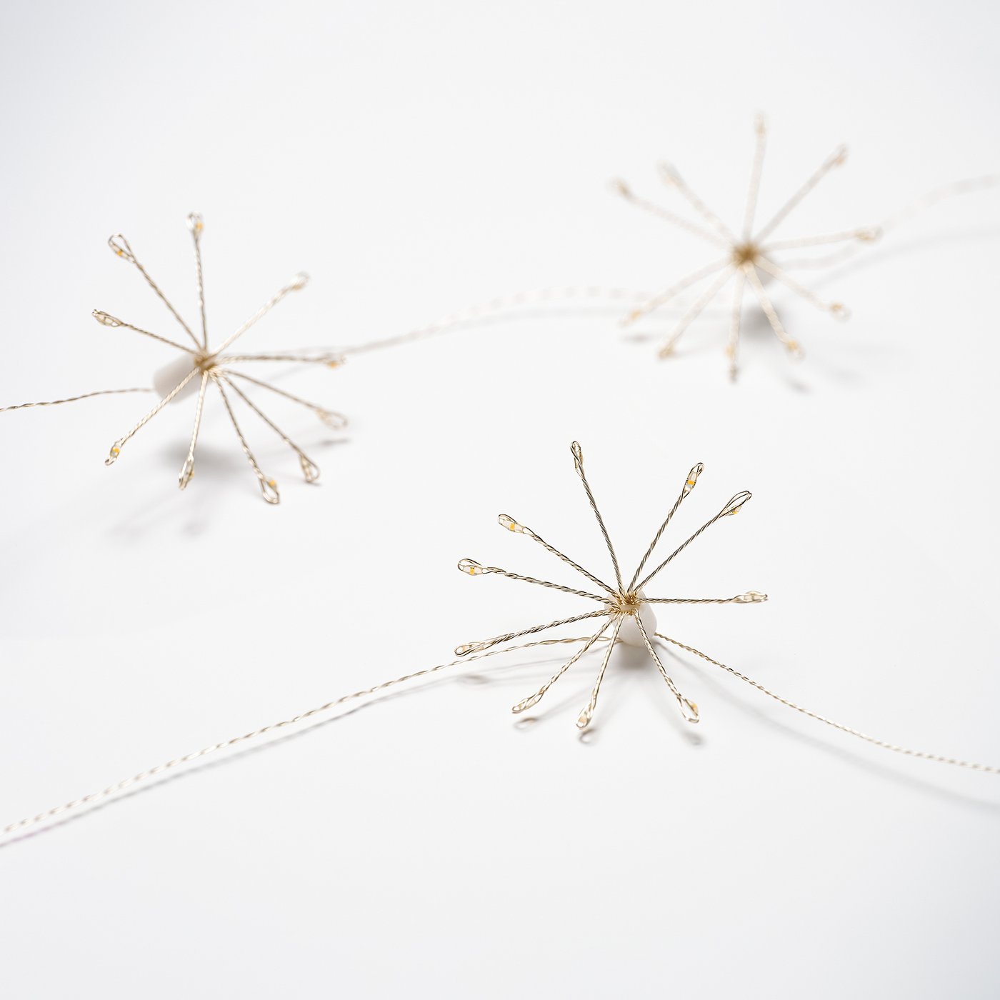 STRÅLA LED lighting chain with 10 lights, sparkler/battery