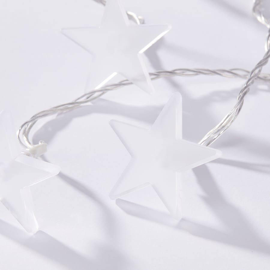 STRÅLA LED string light curtain/48 lights, outdoor star, Length 63