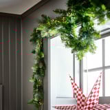 STRÅLA LED string light with 160 lights, battery operated mini/copper color