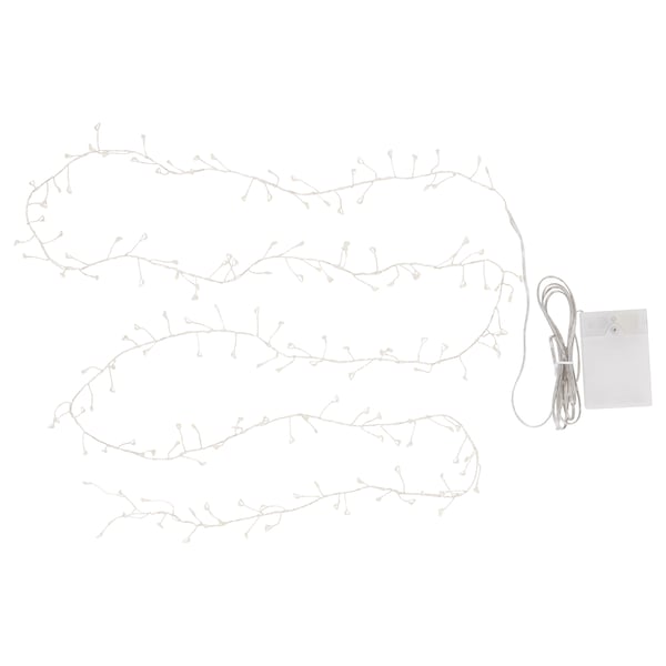 STRÅLA LED string light with 160 lights, battery operated mini