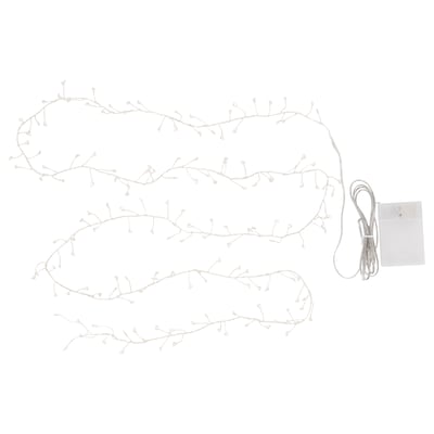 STRÅLA LED string light with 160 lights, battery operated mini