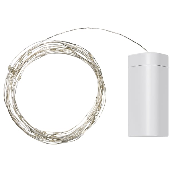 STRÅLA LED string light with 40 lights, battery operated