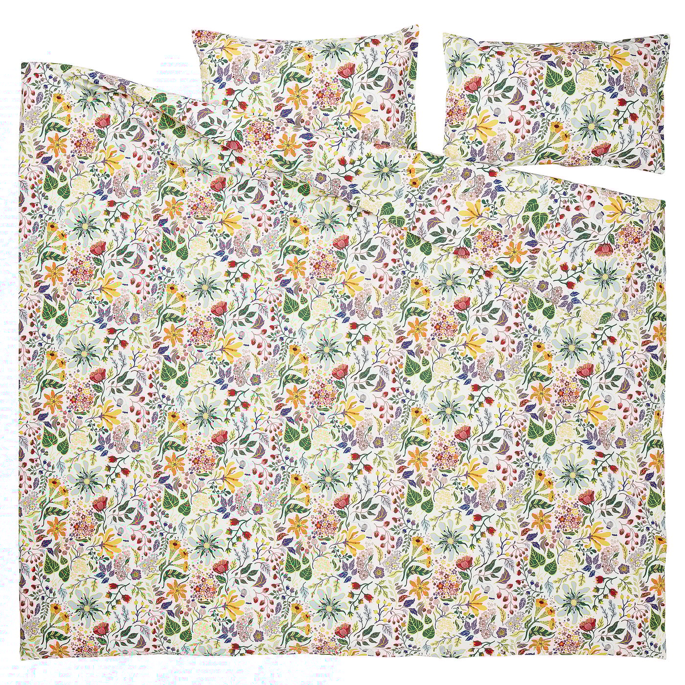 Duvet cover and pillowcase(s), multicolor/floral pattern 5