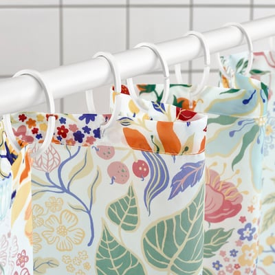 STRANDLUMMER shower curtain, multicolor, 71x71" - IKEA