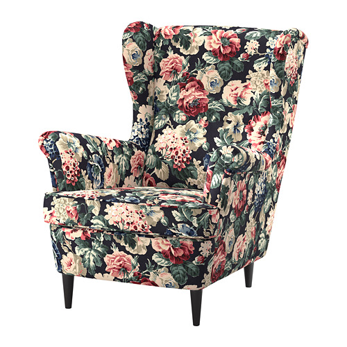 STRANDMON Wing chair - Lingbo multicolor - IKEA