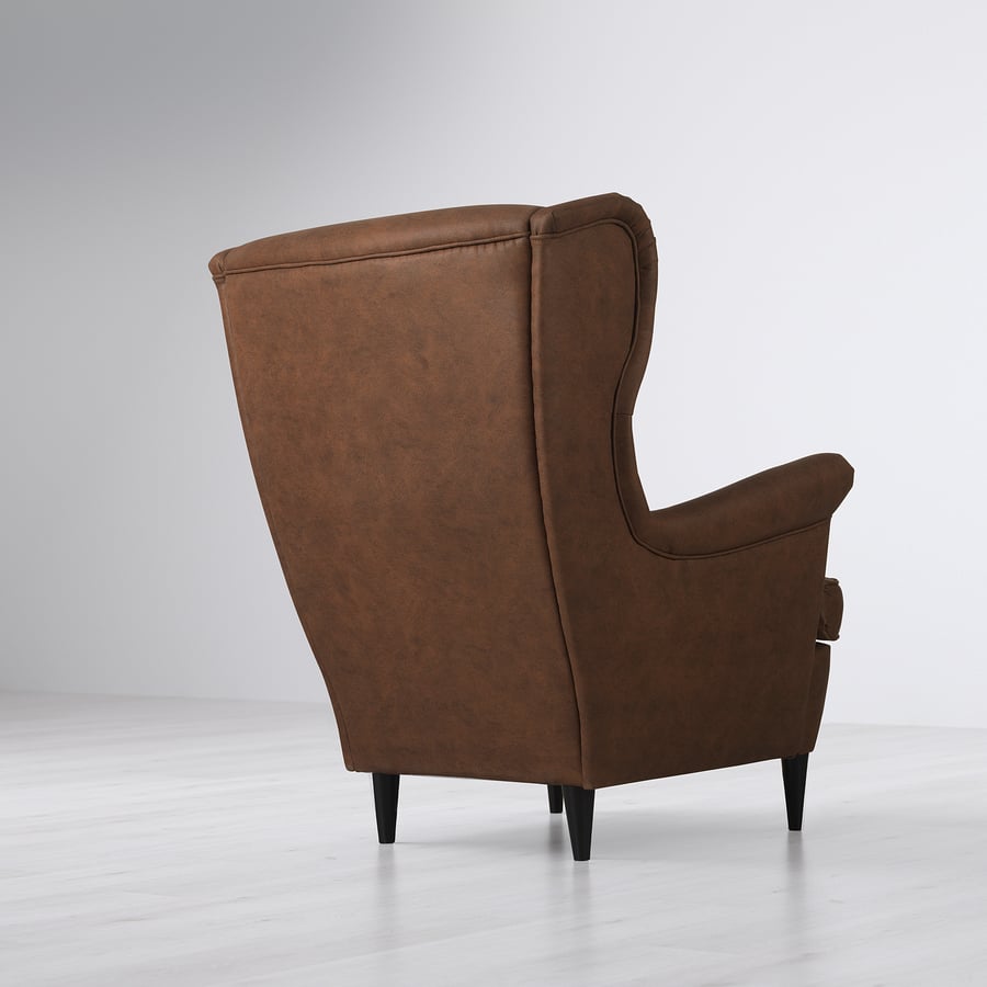 STRANDMON Wing chair, Järstad brown IKEA