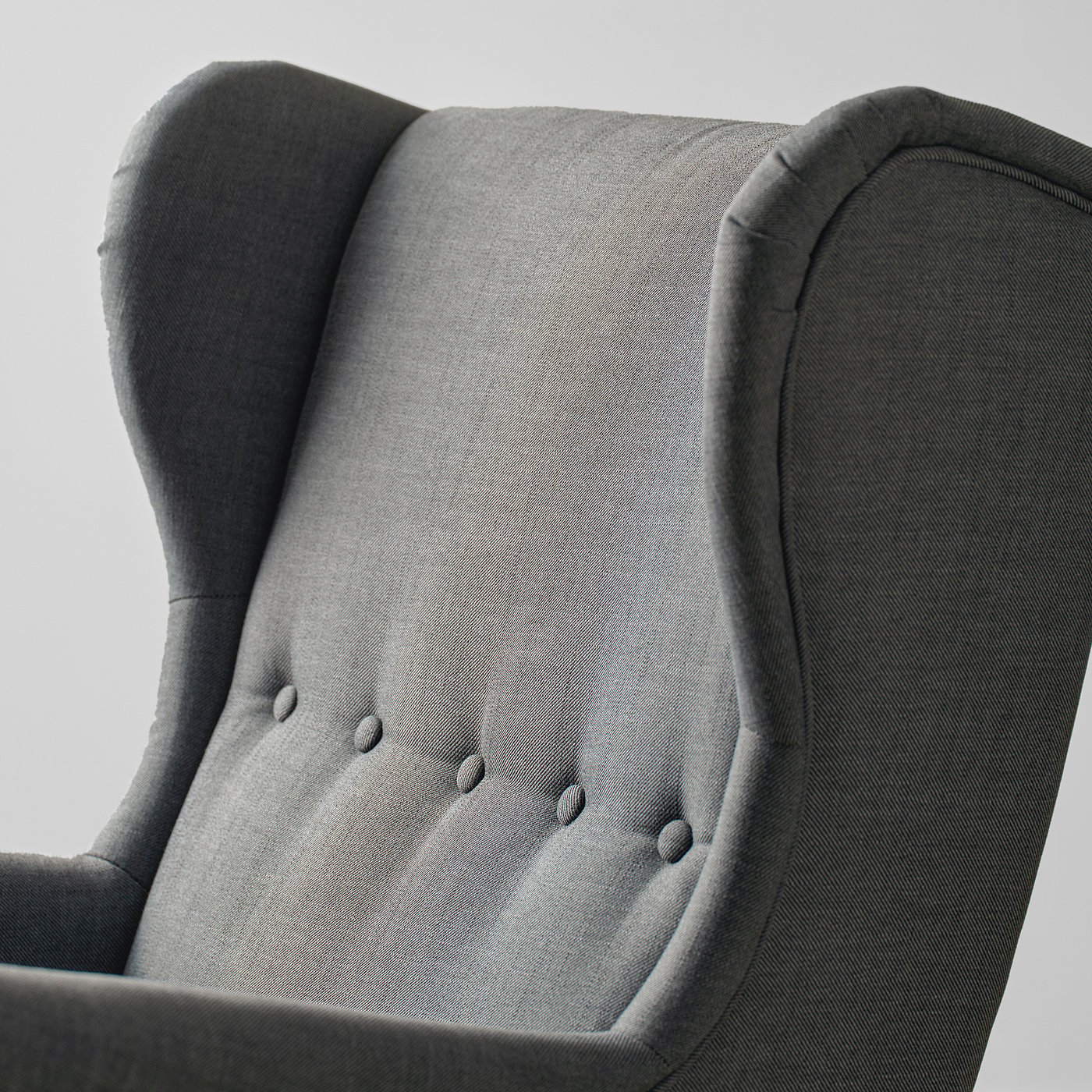 STRANDMON wing chair, Nordvalla dark gray - IKEA