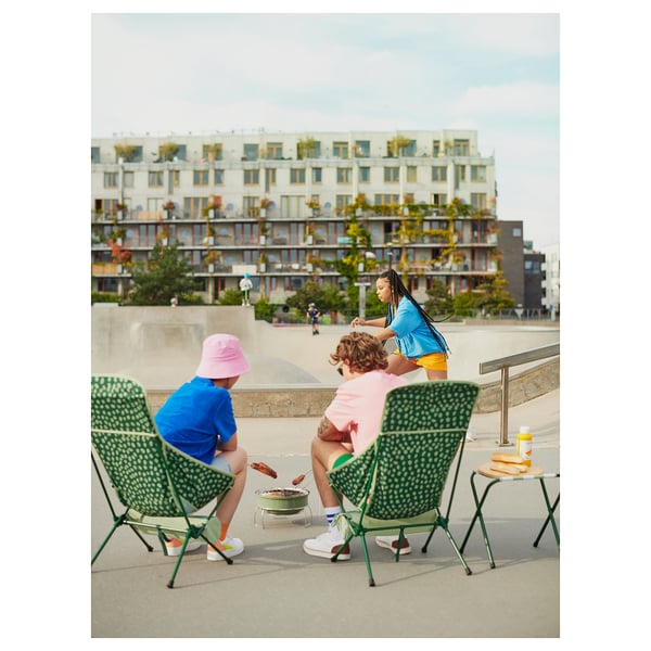 STRANDÖN Folding chair, green