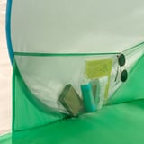 STRANDÖN Pop-up sun/wind shelter, green/blue