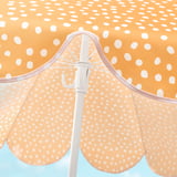 STRANDÖN Umbrella, yellow/white dotted, 55 1/8 "