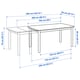STRANDTORP / GRÖNSTA table and 4 chairs, brown/white, 59/803/4/1023/8 ...