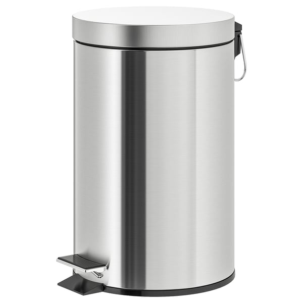 Strapats Pedal Bin Stainless Steel Ikea