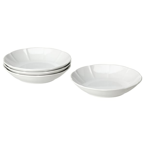 STRIMMIG Deep plate/bowl, white, 9 "