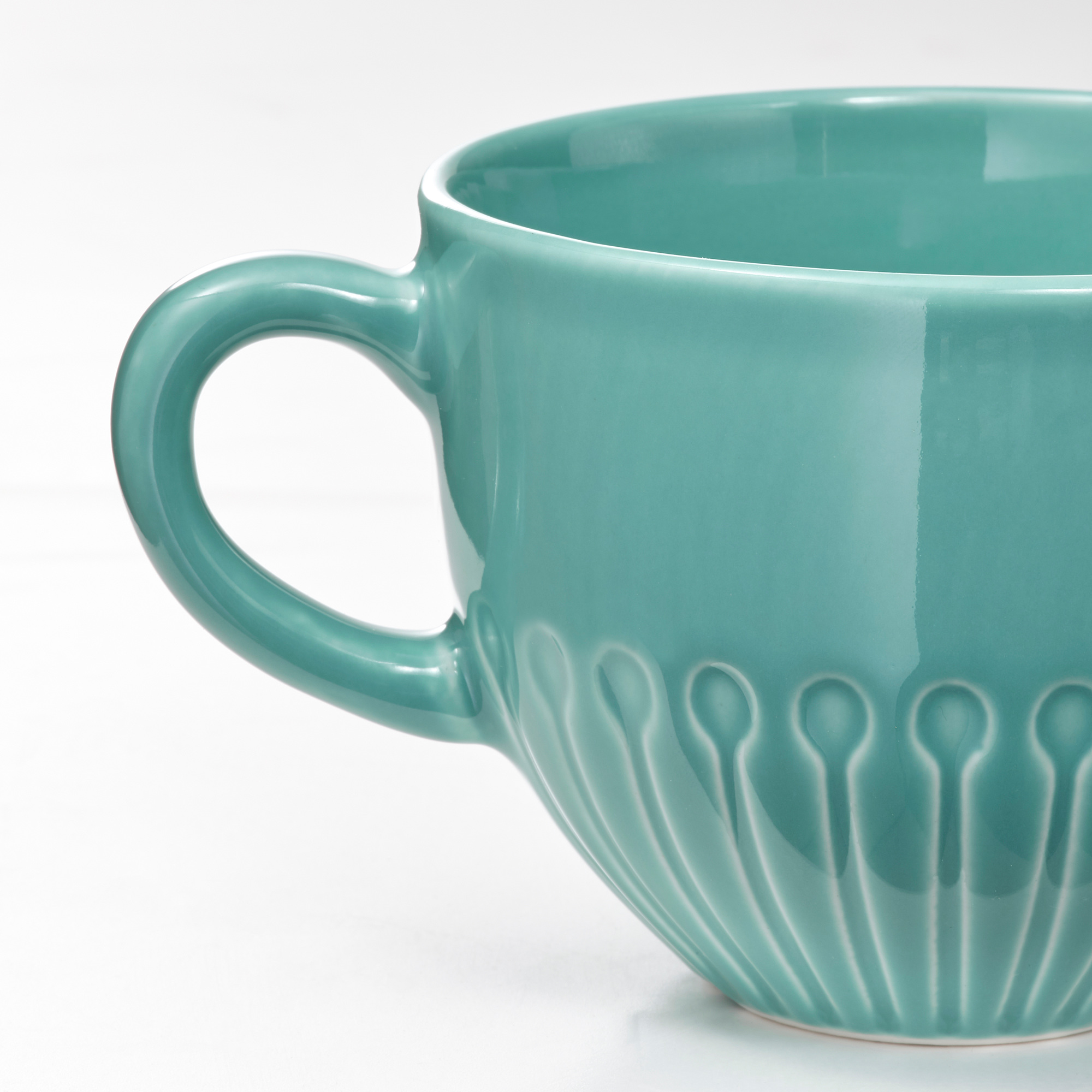 STRIMMIG Mug, turquoise, 12 oz IKEA