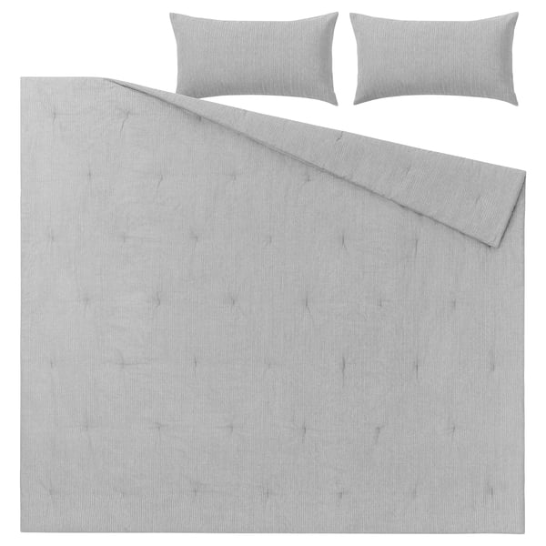 STRUTBRÄKEN Comforter set, gray, Full/Queen
