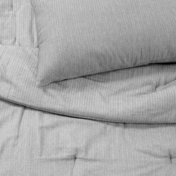 STRUTBRÄKEN Comforter set, gray, Full/Queen