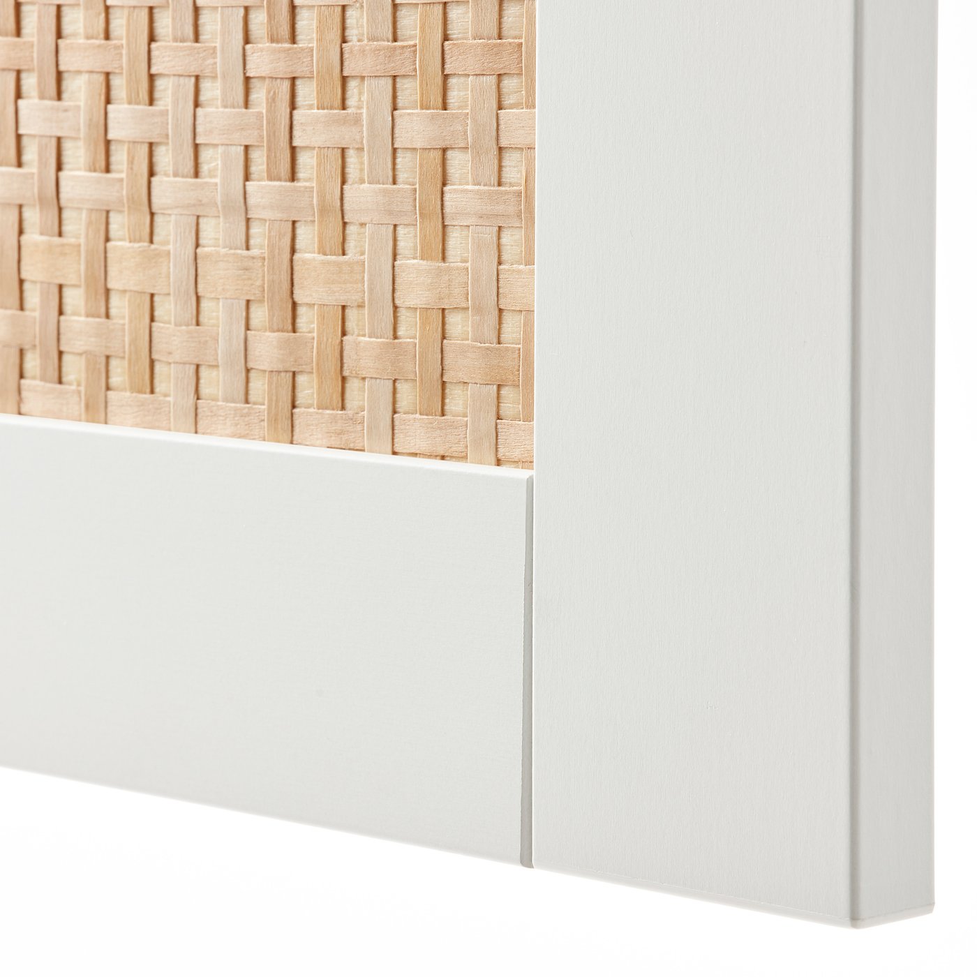 IKEA　STUDSVIKEN ストゥッスヴィーケン 60x64 cm　4枚 STUDSVIKEN door, white/woven poplar, 231/2x251/8