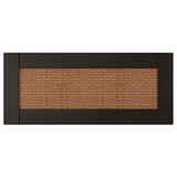STUDSVIKEN, dark brown woven wood drawer front, rectangular, natural fibre design.