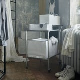 STUK Storage case, white/gray, 28x20x7 "