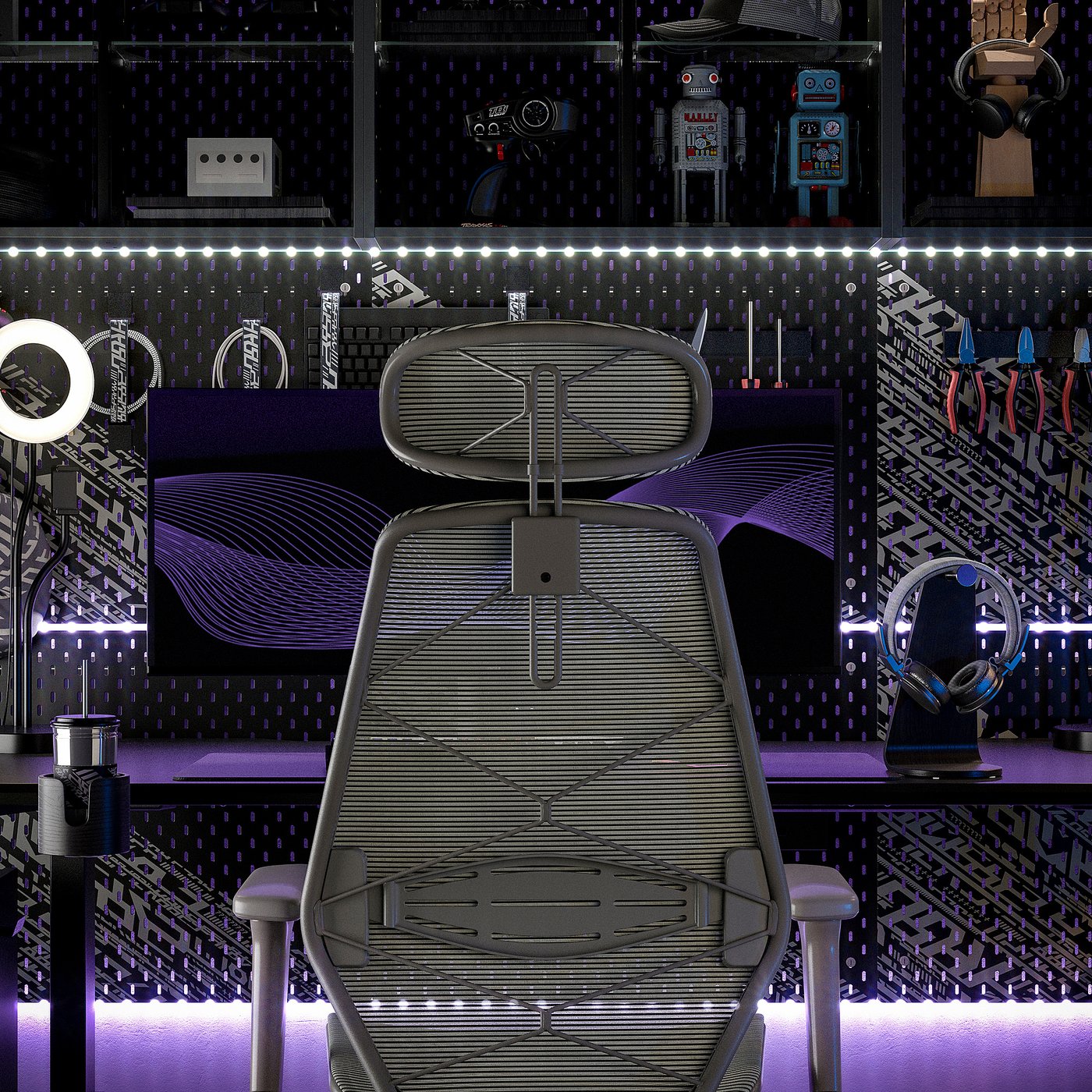 STYRSPEL gaming chair, dark gray/gray - IKEA