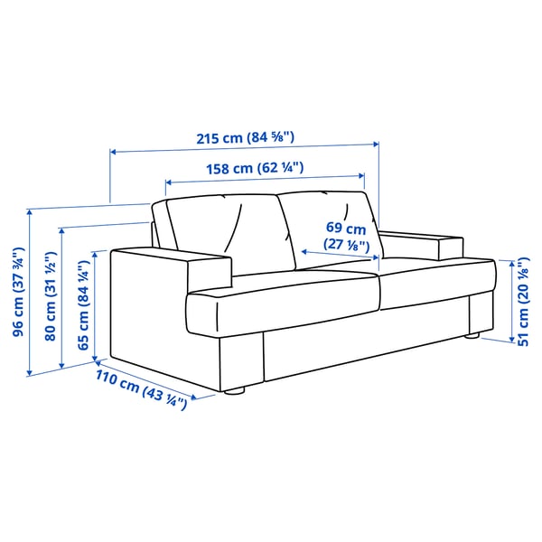 Illustration with measurements for the product: SUNDBRON.