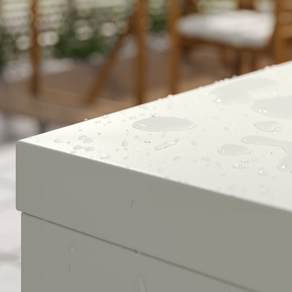 SUNDSÖ Cabinet, off-white outdoor/indoor, 23 5/8x13 3/4x33 7/8 "