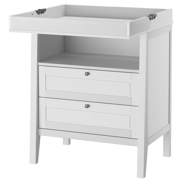 SUNDVIK Changing table/chest, gray