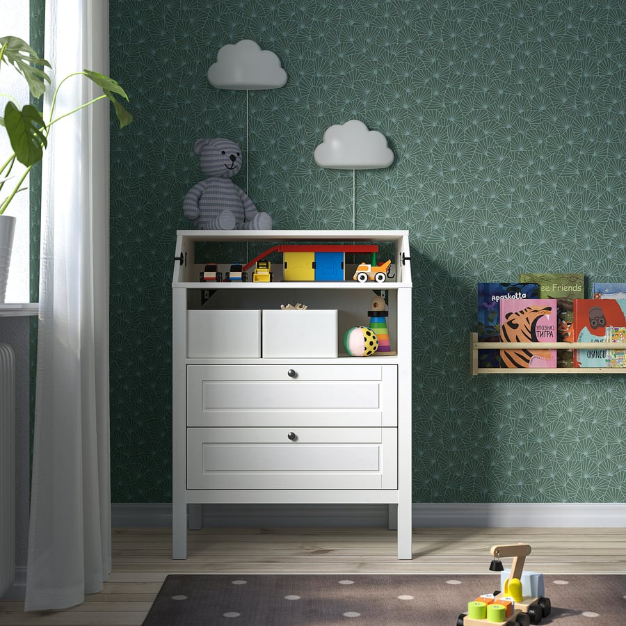 SUNDVIK Changing table/chest, white IKEA